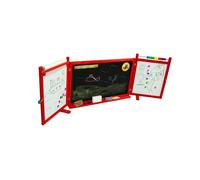 Tableau mural magnétique pour l'école des enfants 4en1 - Rouge