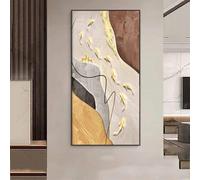 Tableau mural moderne encadré, peinture murale représentant neuf poissons, grandes sculptures murales décoratives, œuvres d'art pour couloir, entrée ou porte(B,50 * 100cm)