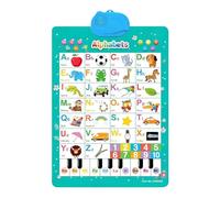 Tableau Mural Parlant pour - Affiche d'apprentissage Éducatif Interactif | Jouet Éducatif D’Apprentissage De L’Anglais | Tableau Mural Interactif | Jouet Activé par Le Son | pour Les S