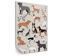 Tableau mural pour la maison 42x59,5 cm Illustration de chien