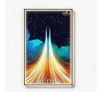 Tableau mural pour Lego 10356 Starship - Support mural pour voiture de course - 50 x 80 cm (10356 A + LED)