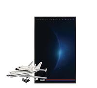 Tableau mural pour Lego 10360 Space Shuttle Transport Boeing 747 - Support mural pour transport de navette spatiale - 50 x 80 cm (A)