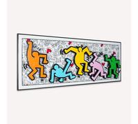 Tableau mural pour Lego 31216 Keith Haring (modèle non inclus) - Support mural pour modèle de collection 31216 - Peu encombrant - Décoration d'intérieur créative