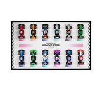 Tableau mural pour Lego 71049 F1 Racing Cars (modèles non inclus) - Support mural pour Lego 71049 - Peu encombrant - Décoration d'intérieur créative