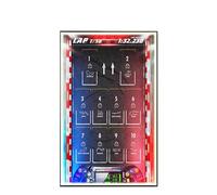 Tableau mural pour Lego 77242-77251 Série F1 - Support mural pour voiture de course - 50 x 80 cm (lumière LED USB E)