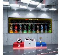 Tableau mural pour Lego 77242-77252 F1 Voiture de course - Support mural pour kit de construction de course, excellent cadeau pour les amateurs de voiture - 40 x 120 cm (modèle lumineux A)