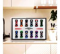Tableau mural pour Lego Speed 71049 F1 Racing Mini Toys - Support mural - Kit de cadre - Compatible avec 71049 (cadre uniquement)