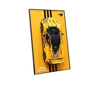 Tableau mural pour LEGO Technic 42172 McLaren P1, panneau de fond décoratif, idées cadeaux pour les amateurs de montage mural de voiture Lego (personnalisable) (panneau mural uniquement (style G)