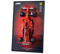 Tableau mural pour Lego Technic Fer*rari SF-24 - Kit de construction 42207 - Pour adultes - Support mural - Décoration de maison ou de bureau - Couleur dégradée (voiture non incluse)