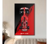 Tableau mural pour Lego Technic Ferrari SF-24 F1 - Support mural pour kit de construction de voiture Lego 42207 (voiture non incluse) - Montage facile - Décoration d'intérieur créative