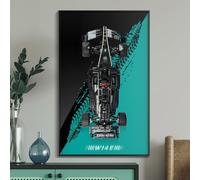 Tableau mural pour Lego Technic Mercedes-AMG - Support mural pour kit de voiture modèle 42171 (voiture non incluse) - Peu encombrant - Montage facile - Décoration créative