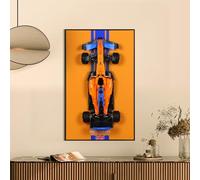 Tableau mural pour voiture de course Lego Technic 42141 McLaren F1 - Support mural pour kit de construction de voiture Lego 42141 (voiture non incluse) - Montage facile - Montage facile - Décoration