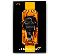 Tableau mural pour voiture de course Lgo Technic 42172 McL-aren P1, compatible avec les voitures Lgo Ferr-ari, idée cadeau pour les amateurs de montage mural de voiture le-go uniquement (Mc-Laren P1)