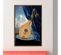 Tableau mural représentant un luth en poire, instrument à fruits, affiche sur toile, nature morte, décoration d'intérieur, cadre 50 x 70 cm