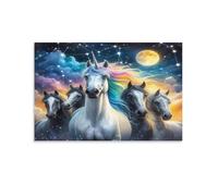Tableau mural représentant un troupeau de chevaux, imprimé pour salon, pour occasions spéciales, art mural moderne, 50 x 75 cm