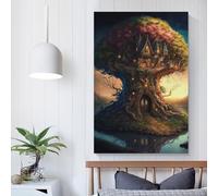 Tableau mural Royaume des contes de fées, imprimés pour chambre à coucher, occasions spéciales, peintures pour salon, 60 x 90 cm
