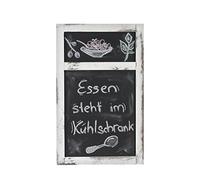 Autres accessoires de décoration Mendler tableau mural / tableau de publicité à craie, 55x34x2cm style shabby chic blanc