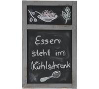 tableau mural / tableau de publicité à craie, 55x34x2cm style shabby chic gris Gris G