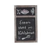 Tableau mural/tableau de publicité à craie, 55x34x2cm style shabby chic - marron