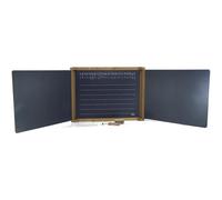 Tableau mural triptyque en bois Jeujura Noir 46x4x59 cm