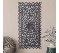 Tableau mural vintage Décoration murale en bois Bodhi Gris