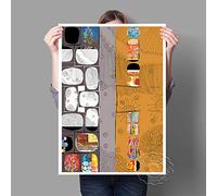 Tableau Murale ,Impression De Motif Ethnique Africain,Estampes Abstraites , Art Mural Noir Moderne, Portrait D'Une Mère Avec Un Enfant, Affiches Art Déco,Affiches Pour Murs De Chambre Adulte-50X70Cm