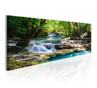 Tableau Nature: Forest Waterfall 135x45 cm - Tableau deco