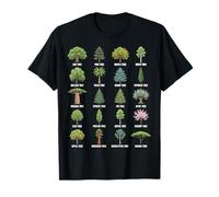 Tableau Naturel botanique des Types d'arbres T-Shirt