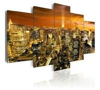 Tableau New York: amber-Taille L 200 x H 100 cm Imprimé G