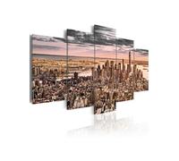 Tableau New York City: Morning Sky-Taille L 200 x H 100 cm Imprimé