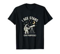Tableau noir astronomie I See Stars On Purpose T-Shirt
