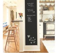 tableau noir autocollant mural avec craies, tableau noir amovible pour maison, chambre denfant, école, bureau (45 x 100 cm)
