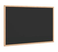 vidaXL Tableau noir Cadre en bois de pin massif noir 60 x 40 cm