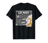 Tableau Noir avec équations de Physique pour Chat T-Shirt