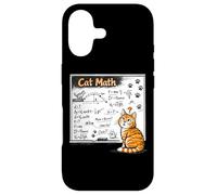 Tableau Noir avec équations de Physique pour Chat tigré Coque pour iPhone 17