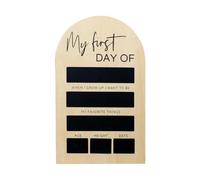 Tableau noir de signe du 1er jour d'école | Portable réutilisable 7 x 11 | Plaque de message interchangeable pour enfants de maternelle et élèves - Photographie en nfants Souvenir de la