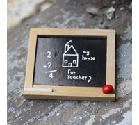 Tableau noir d'école Miniature avec gomme à craie, accessoires de maison de poupée, jouet, 1/6 1/12