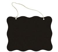Tableau noir double face à suspendre - Petit panneau de message effaçable - Pour mariage, boulangerie, effaceur