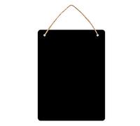 Tableau noir double face à suspendre - Petit panneau de message effaçable - Pour mariage, boulangerie, effaceur