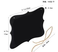 Tableau Noir Double Face Pour Décoration De Chambre De Bébé,Signe De Face,Lettres Imprimées,Artisanat En Bois,Décorations Pour La Maison - Type Blank