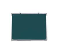 Tableau noir double face vert avec cadre en alliage d'aluminium, tableau noir à suspendre pour graffiti, enseignement, entraînement, pour bureau, école, salle de classe