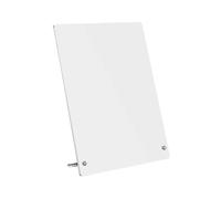 Tableau Noir Effacable Mini Chevalet Menu Petite Blanche (White,297x210mm) | Tableau Blanc Effacable Support Vertical Laisser Un Message A4 A5 A6