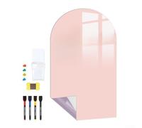 Tableau noir magnétique autocollant mural pour enfants fournissant du dessin, tableau mural arqué magnétique pour une utilisation interactive dans une salle de jeux (B)