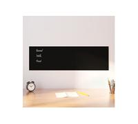 Tableau noir magnétique mural Noir 100x30 cm Verre trempé347932