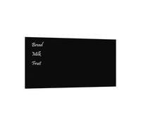 vidaXL Tableau noir magnétique mural Noir 100x50 cm Verre trempé