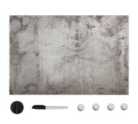 Tableau Noir Magnétique Mural Verre 100x60 cm Effaçable à Sec Ecriture vidaXL