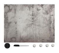 vidaXL Tableau noir magnétique mural Verre 80x60 cm285390 Gris G