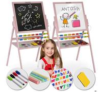 Tableau noir magnétique rotatif Ricokids - Rose