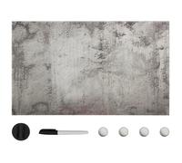 Tableau noir magnétique - vidaXL - 100x60 cm - Verre trempé - Effaçable à sec - Contemporain