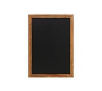 Tableau Noir Mural 50x70 cm, Cadre Bois de Pin Massif, Surface Mate | Coins biseautés 45°, marqueur craie liquide, portrait ou paysage, vis et chevilles fournies, intérieur uniquement